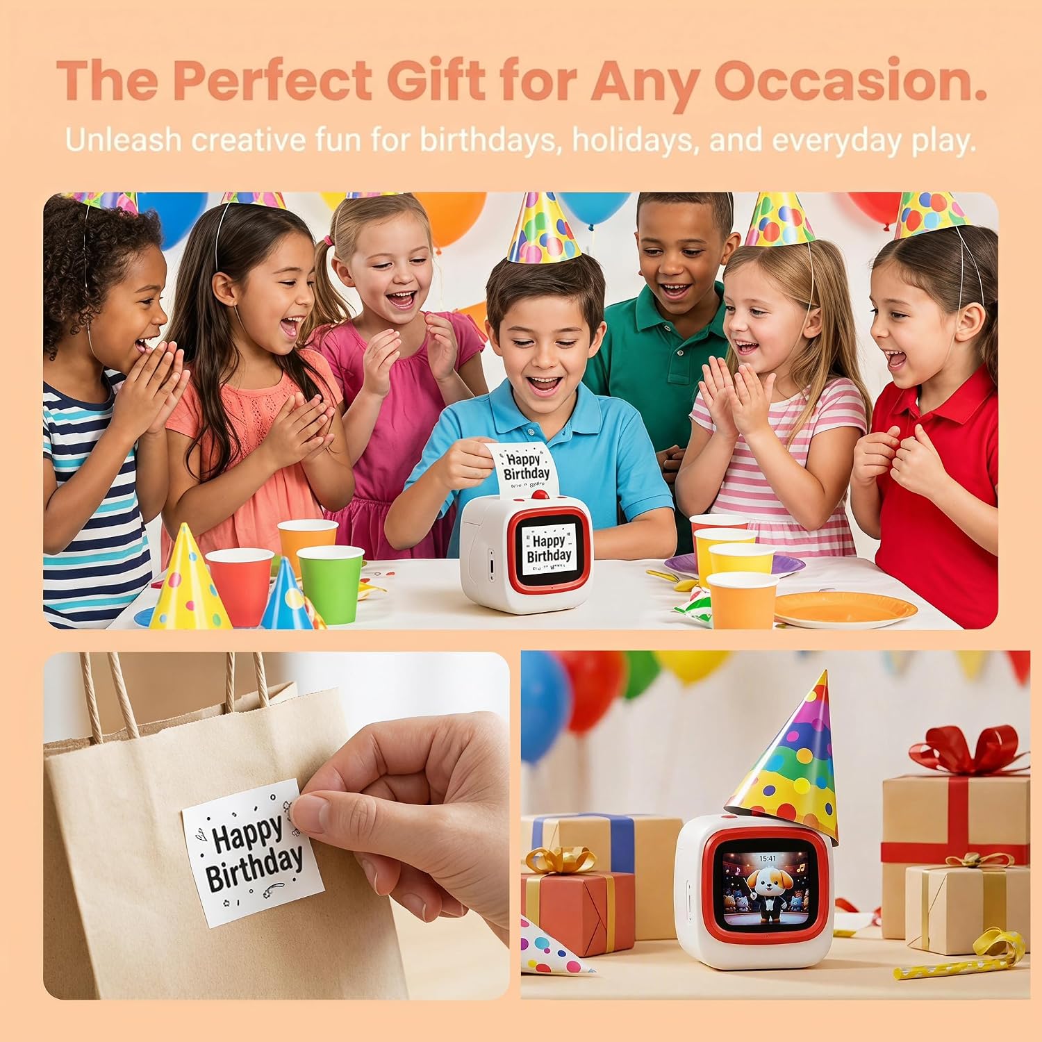 AI Voice Printer - Inkless Thermal Sticker Box Maker& App, 6 Art Modes - Image 5